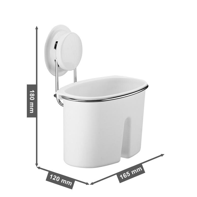 

Кухонная полка без перфоратора, палочки для еды, трубчатый нож и вилка, пластиковый ящик для хранения из нержавеющей стали для кухни и ванной комнаты