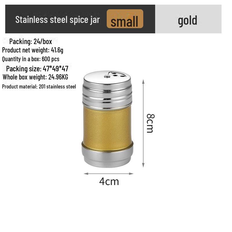 "Stainless Steel Seasoning Jar: Multi-purpose Spice Bottle for Home & BBQ"