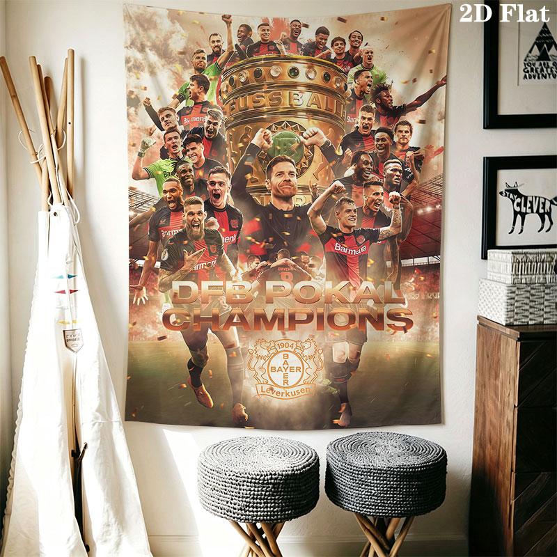 Bayer 04 Leverkusen Wall Hanging Printed Fabric Blanket Decorative Tapestries for Bedroom Living Room Home Decor