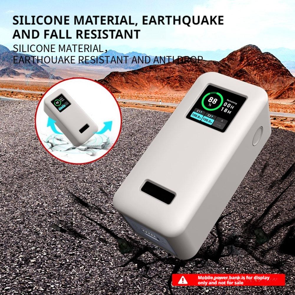 For Anker Prime 20000mAh Power Bank Silicone Protective Case Dustproof Shockproof Anti-drop Soft Power Bank Cover Accessories
