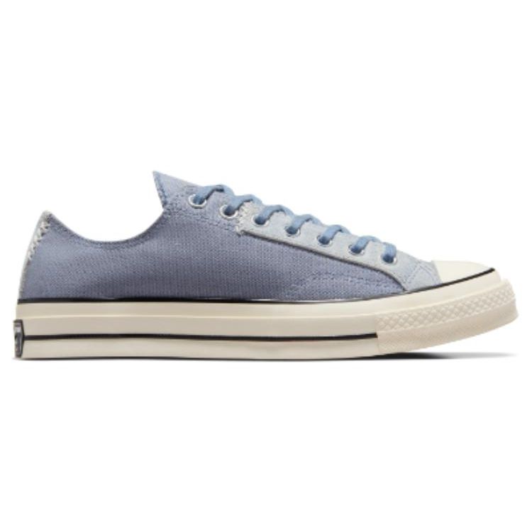Converse Strapazierfähige Stoßdämpfende Low-Top Canvas Schuhe Unisex Sneaker Grau Blau A06539C