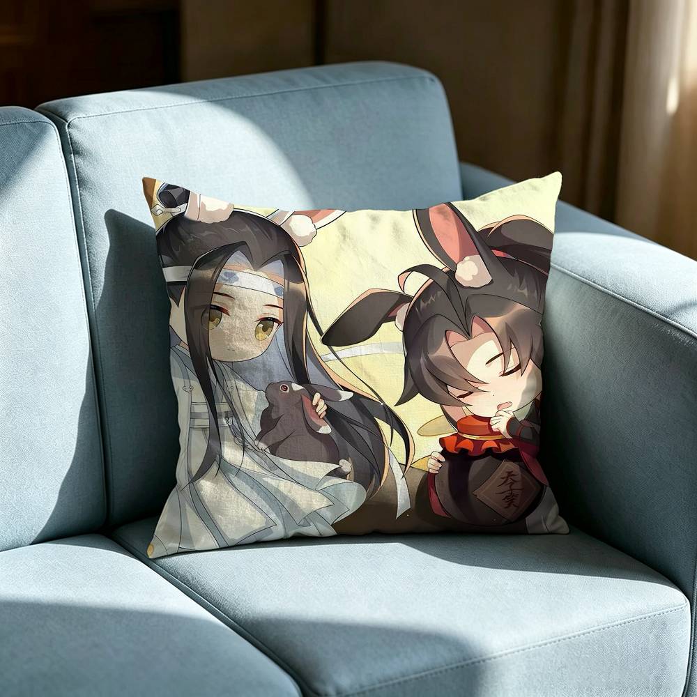 Mo Dao Zu Shi Double-sided printed pillow cover Solid color minimalist pillowcase, fits all bedroom styles