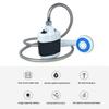 Electric Camping Shower With 1.5M Hose DC5.0V 1800mah Outdoor Shower Head Sprayer 4-5 Liters/Minute for Pet Bath Washing Surf