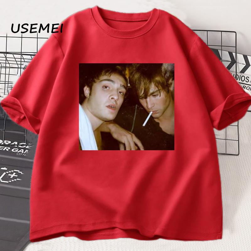 Chuck and Nate Gossip Girl Tee Women Unisex Oversized T Shirt Vintage 90s Fashion Aesthetic Trendy Y2k Tshirt Streetwear Clothes S