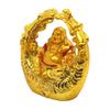 Laughing Buddha On Swing Idol Statue Showpiece Happiness and Money Wealth Sitting Idol for Home Decor Living Room Bedroom Office Table Decorative