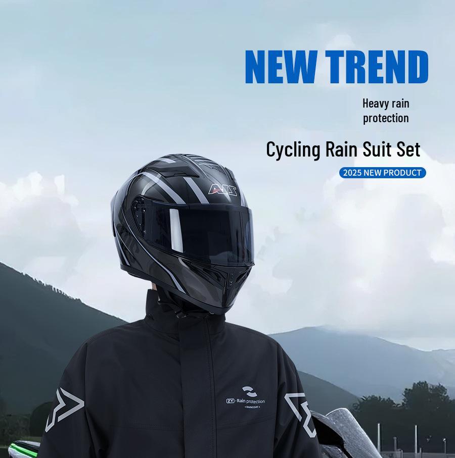 Motorrad-Regenkombi für Herren im Split-Typ, Sturmniveau für Fahrer