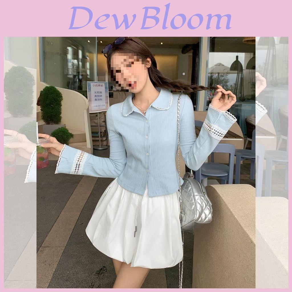T Shirt Women Oversize Blue Neck Pure Cotton Casual For Spring