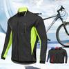 Mens Winter Cycling Jacket Windproof Thermal Fleece Lined Bike Outerwear Cold Weather Riding