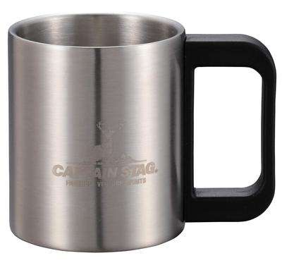 CAPTAIN STAG Outdoor Cup Mug Tumbler 250ml Double Stainless Steel Hollow Double Structure Stainless Steel NEW Freedom UH-2011