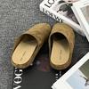 2025 Spring and Summer New Korean Version Source Soft-soled Foot Cover Casual One-pedal Outer Wear Slippers Boken Shoes 15167-T