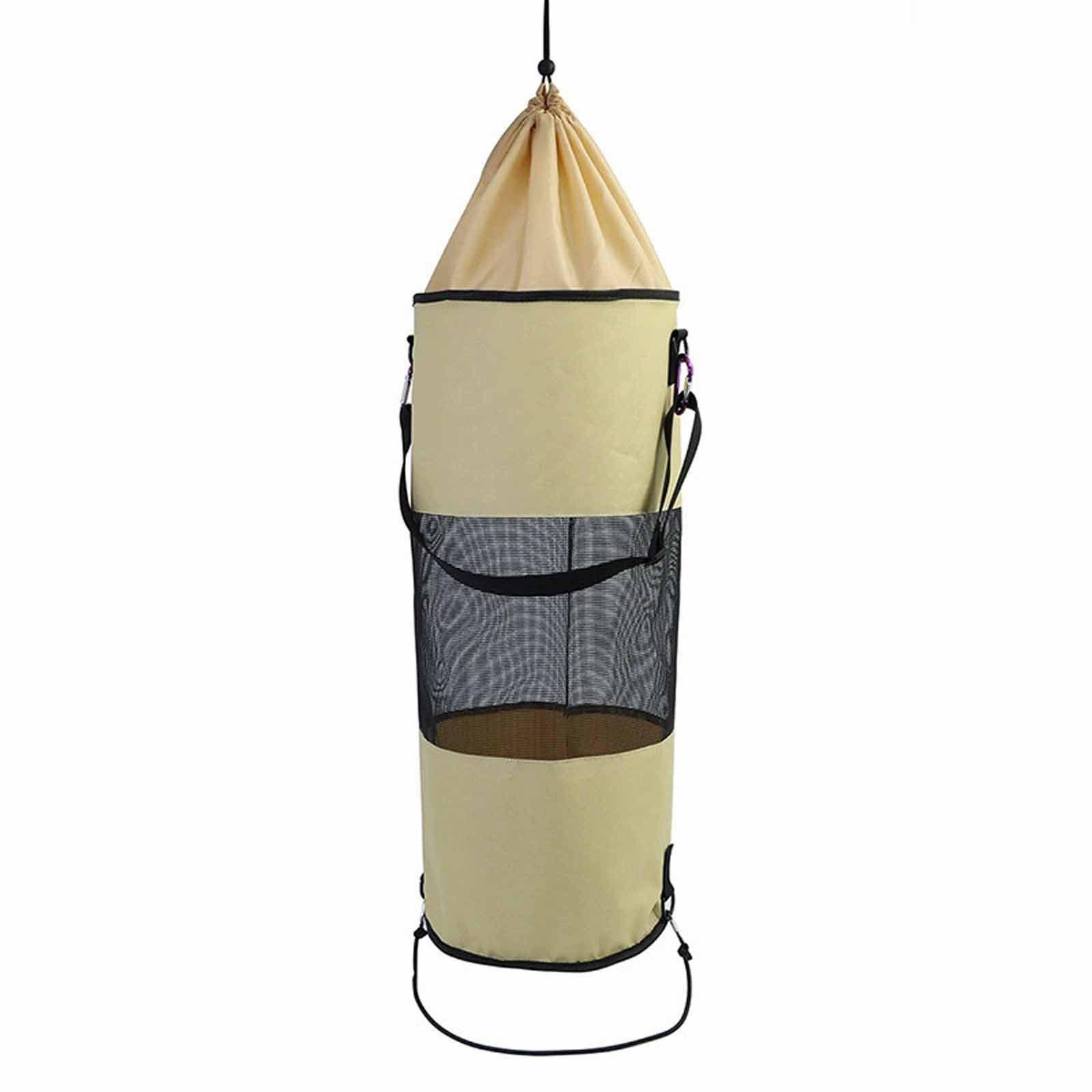 

Storage Bag – Foldable Cylinder Organizer for Yacht, Kayak & Camping, Multi-Purpose Garbage or Clothes Bag One Size