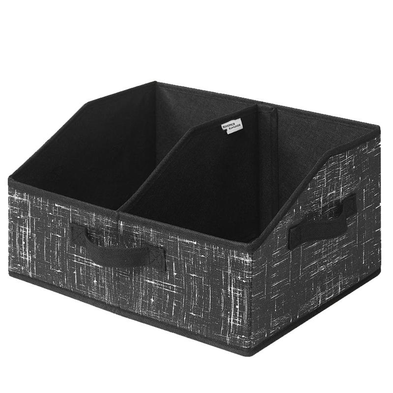 Clothes Storage Box, Drawer Type Fabric Storage Box, Square Uncovered Clothing Storage and Sundries Sorting Box. чёрный