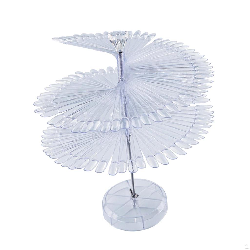 Colorful Nail Art Display Rack for Home and Salon Use