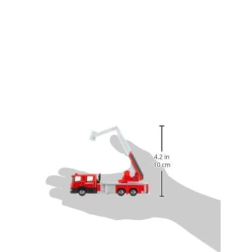 TAKARA TOMY ``Tomica Long Type Tomica No. 145 Nagoya City Fire Department 30m Class Folding Tip Ladder Truck'' Mini Car, Car, Toy, 3 Years Old and Old