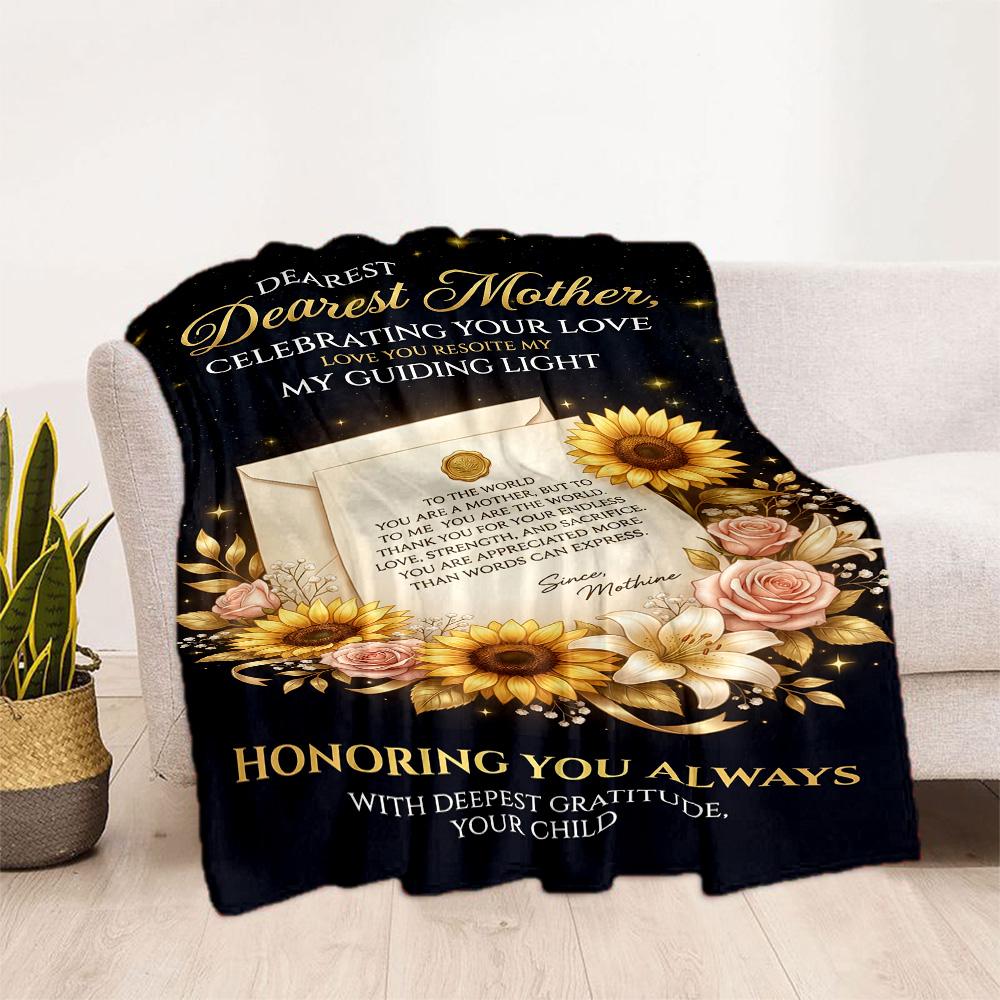 Mother's Love And Strength Blanket Suitable for sofas,travel, living rooms also a good gift for friends and family Suitable for all seasons.