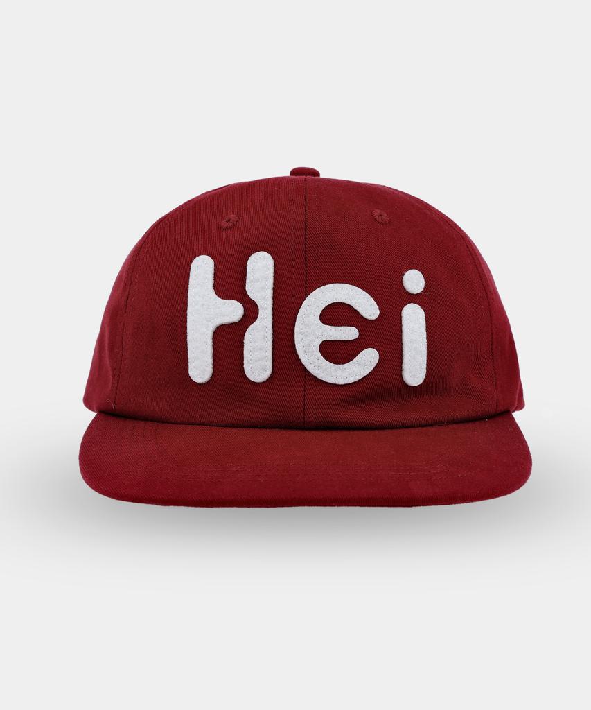 Haisan Hei Big Logo Felt Cap Red