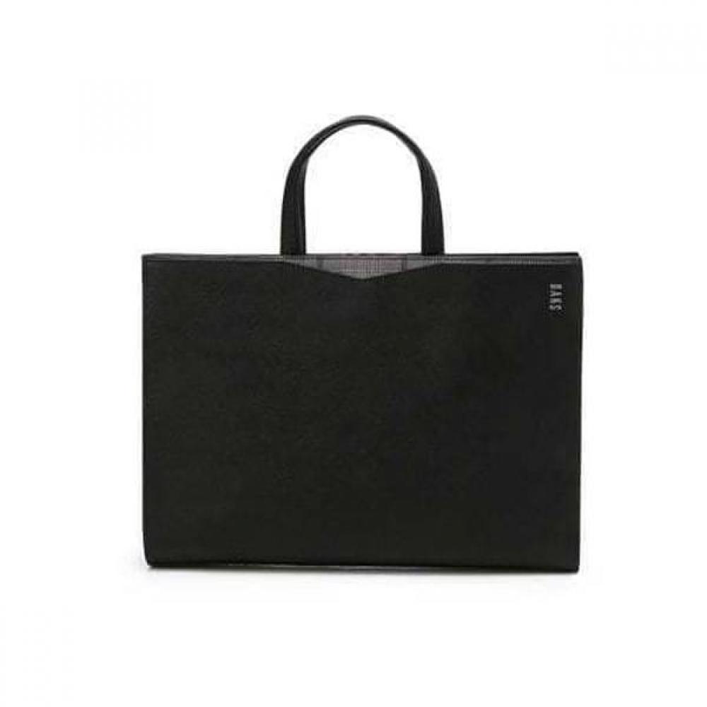 Daks Black Check Leather Document Bag Dbba6e053bk