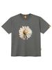 Ellamo Sequin Flower Short Sleeve T-Shirt Unisex Plus Sizes S~4Xl