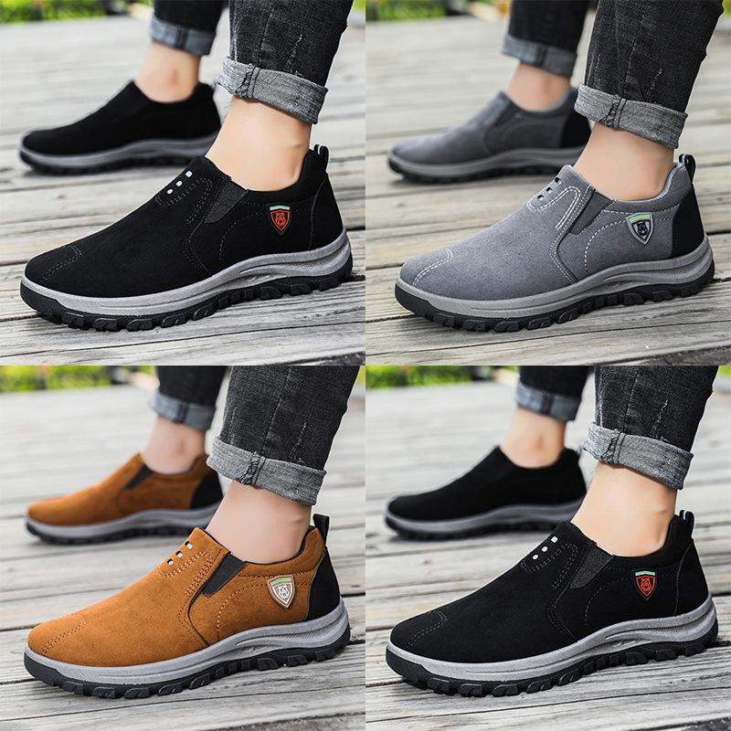 Men's Korean Style Casual Slip-On Shoes - Breathable, Trendy, Large Size