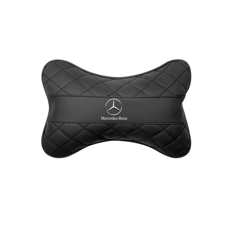 2025 Hot NEW Car Leather Headrest Seat Accessories For Mercedes Benz A C E S G Class GLC CLE CLA GLB GLS W177 W205 W213 W222 X16