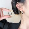 Minimalist Solid Circle Hoop Earrings For Women Versatile Stylish Daily Ear Jewelry