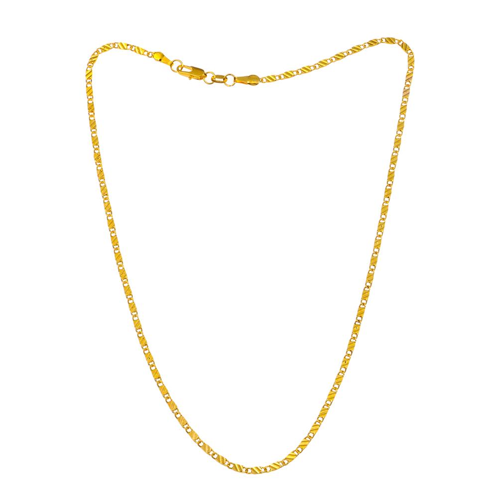 Design Exquisite Men Women Chain Necklace Gold Filled Jewelry 16-30 Inches