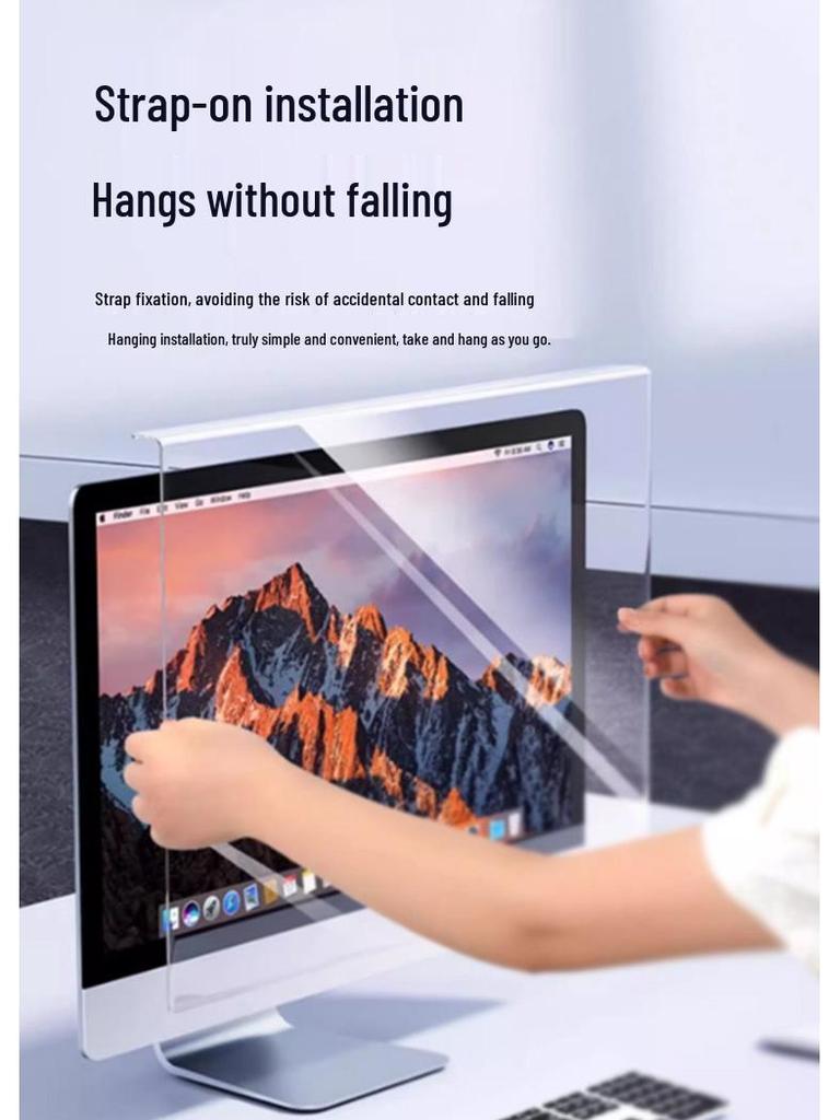 HD Transparent Anti-Blue Light Screen Protector for Laptop and Desktop Monitors
