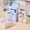3Pcs Flip-top Cards Storage Box Rectangular Shape Small Card Holder Jewelry Container  Cards Storage