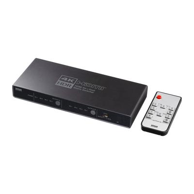 Sanwa Supply HDMI matrix-switch 2 med digital udgang (4 indgange, udgange) 4K/HDR/optisk SW-HDR42H