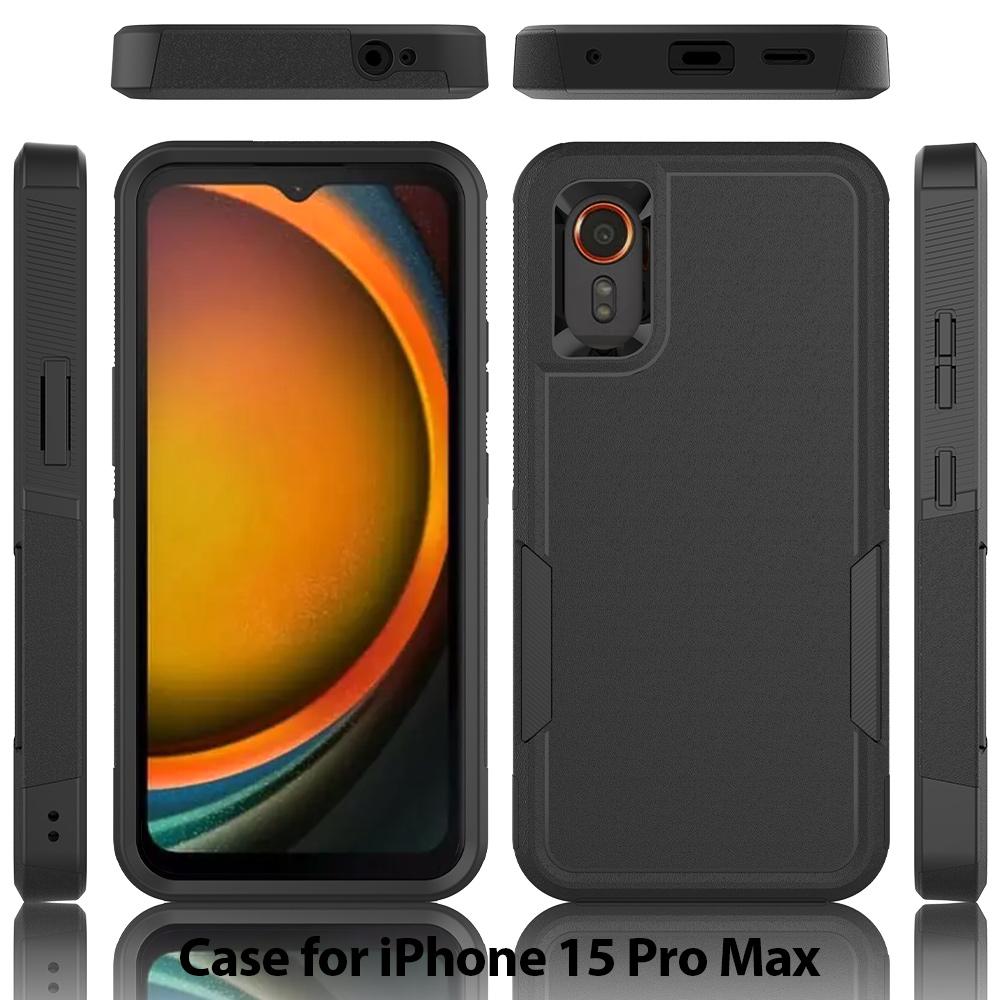 Hybridní robustní pancéřové nárazuvzdorné pouzdro na telefon pro Samsung Galaxy Xcover 7 6,6 palce Rám z TPU Pevný plastový ochranný zadní kryt