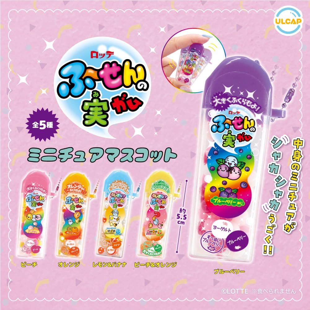 Lotte Fuusen No Mi Miniature Mascot [Set of 5 Types (Complete Set)] Gacha