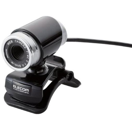 

ELECOM CMOS Glass Cylindrical with Earphone Black [2011 Model] Webcam, 2MP, 1/4-inch Sensor, Lens, Type, Microphone, UCAM-DLA200HBK чорний