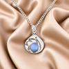 Dark Blue Cat's Eye Gemstone 925 Sterling Silver Jewelry Handmade Pendant 1.45" PP-27-39