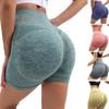 Leggings corti fitness Collant da corsa da donna Legging sportivo Pantaloni corti femminili senza cuciture Leggins a vita alta Pantaloncini da palestra push up