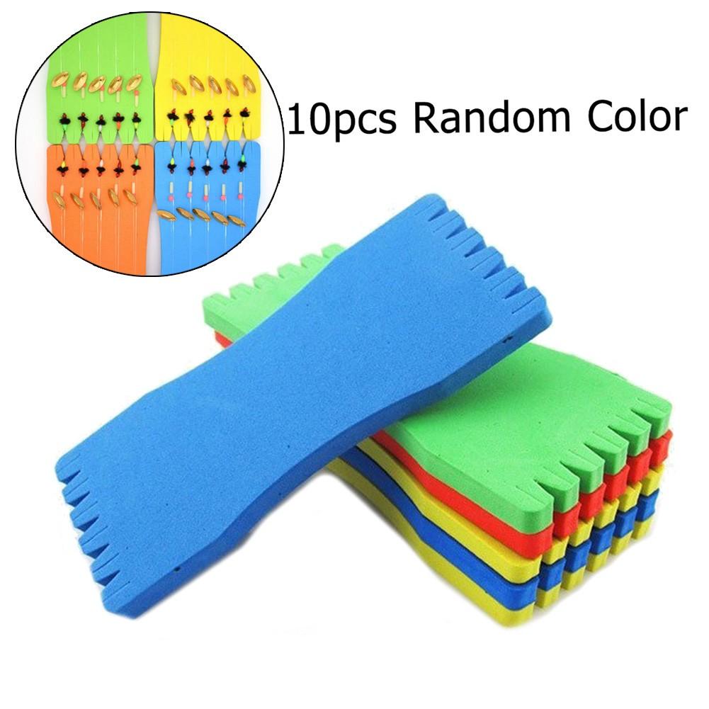 10x EVA Fishing Lure Trace Wire Holder Foam Winding Storage Boards Line-Leader