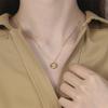 Minimalist Luxurious Gold Choker Necklace Elegant And Intellectual Short Pendant For Daily Commute And Casual Wear
