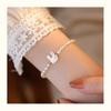 Freshwater Pearl Shell Rabbit Bracelet Korean Edition Fashion Temperament Freshwater Pearl Elastic Adjustable Beaded Bracelet