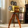 Retro Telephone Projector Coffee Machine  Building Block Model Puzzle Assembled Toy Gifts For Boys And Girls