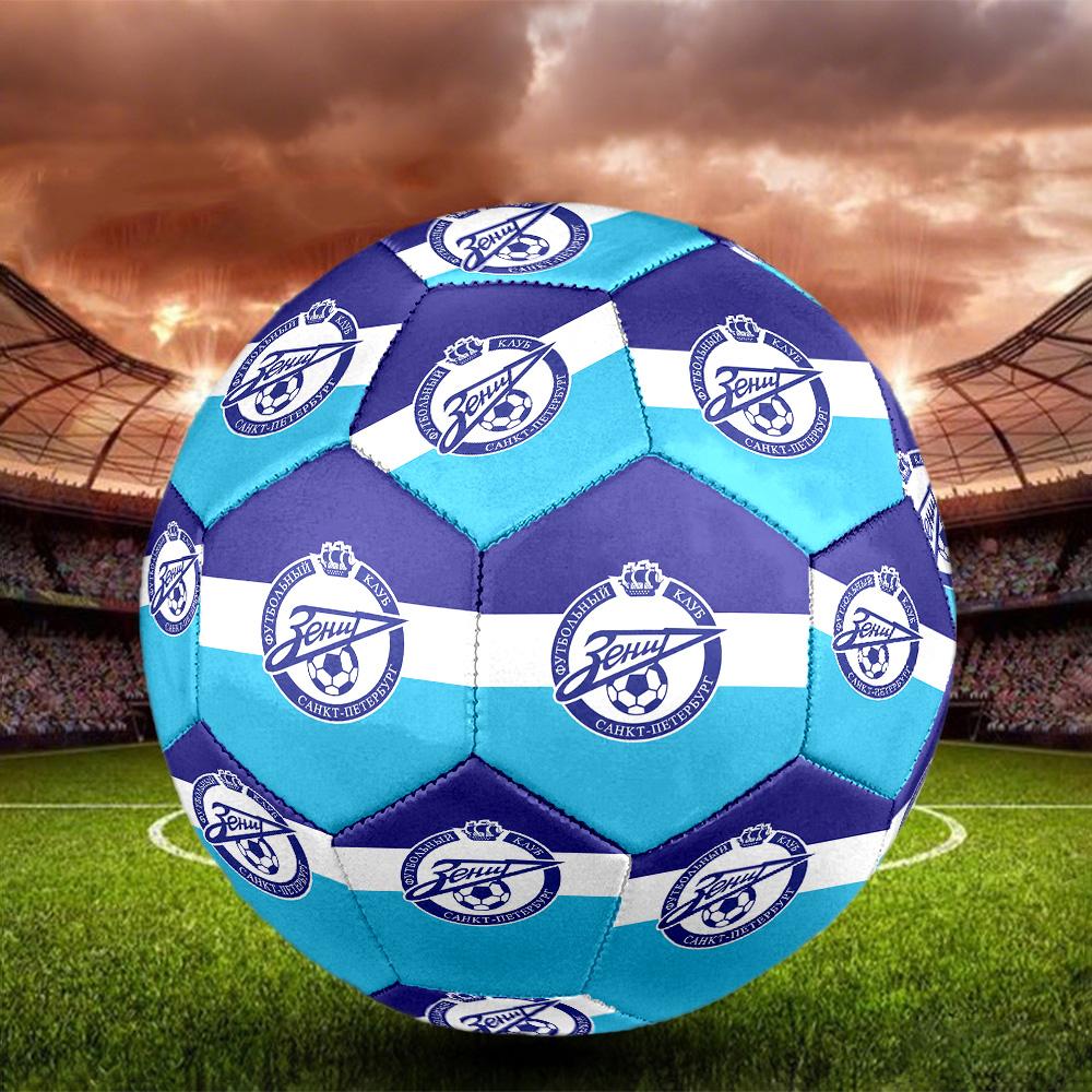 Zenit Saint Petersburg Indoor Soccer Ball Size 5 Colorful All Ages Machine Stitched PVC Competition Ready Durable High-Bounce