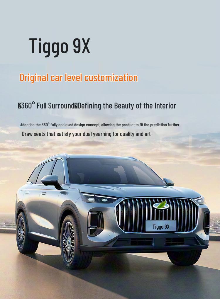 Chery Tiggo 9 & 9x Sitzbezüge: Vollumrandung, Ganzjahres, Fünfsitzer-Kissen