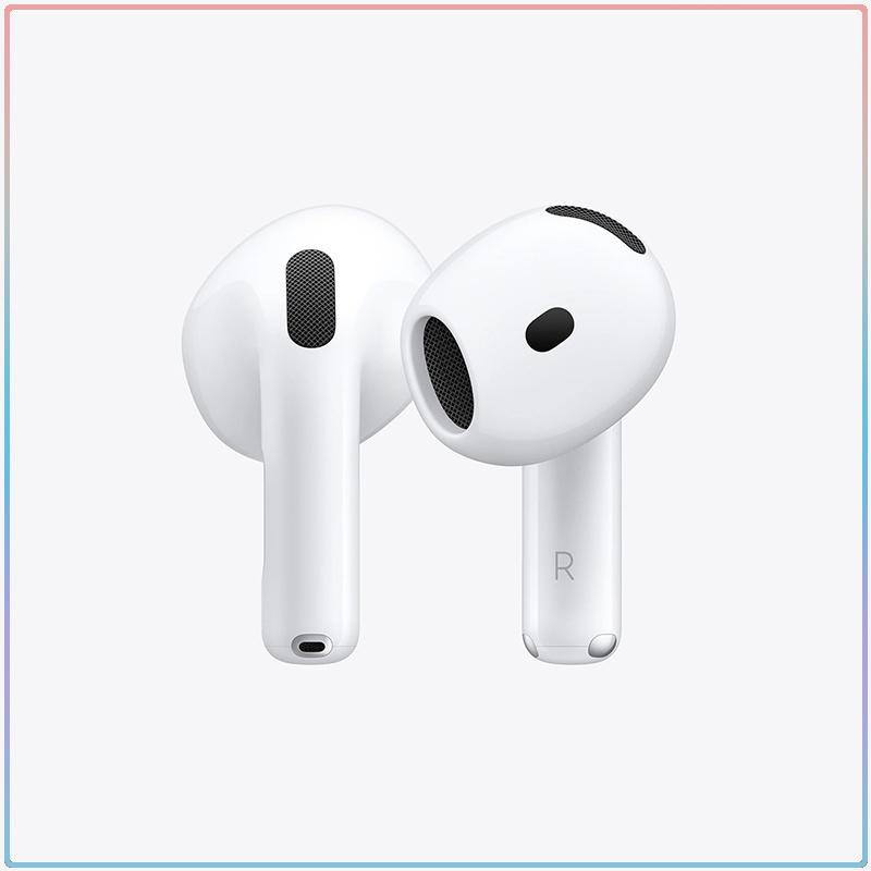 Apple AirPods 4 Auricolari Wireless Bluetooth 5.3 EQ Adattivo Isolamento Vocale Doppio Microfono Riproduzione Lunga 30H Pop-up Automatico Auricolari Sportivi Mini
