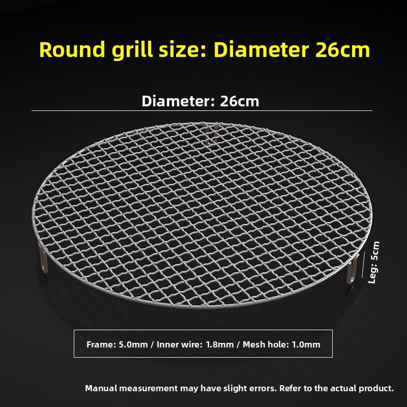 Food Grade 304 Stainless Steel Square Grill Mesh Pork Smoking Rack Charcoal Grill Cooking Tool for Indoor And Outdoor BBQ