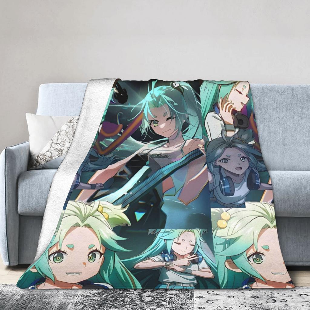 To Be Hero X Anime Flannel Blankets  Fashion Throw Blankets for Bed Sofa Couch 150*125cm Quilt