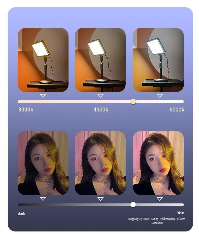 Portable LED Fill Light for Influencers & Photographers: Enhance Beauty with Skin-Softening Filter