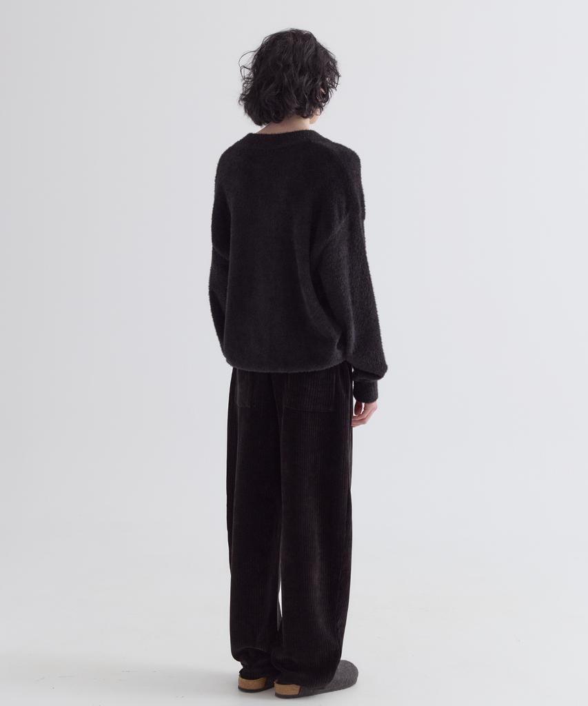 EZIO Roy Velvet Banded Pants_Black