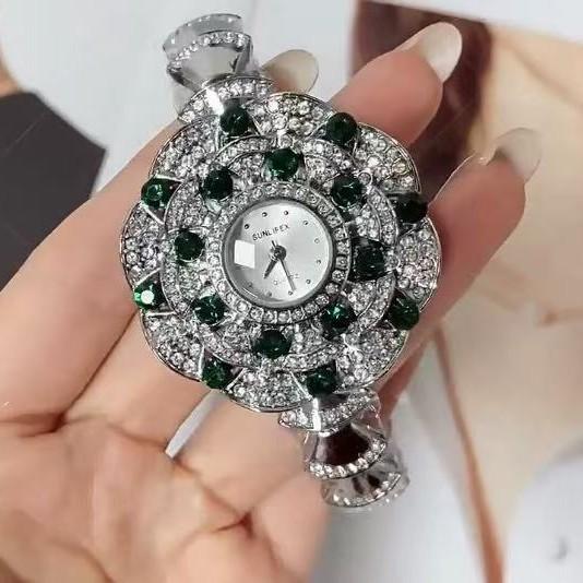 Watch Fashion Decoration Exquisite Bracelet Women'S Watch Diamond High Value Women'S Bracelet Alloy