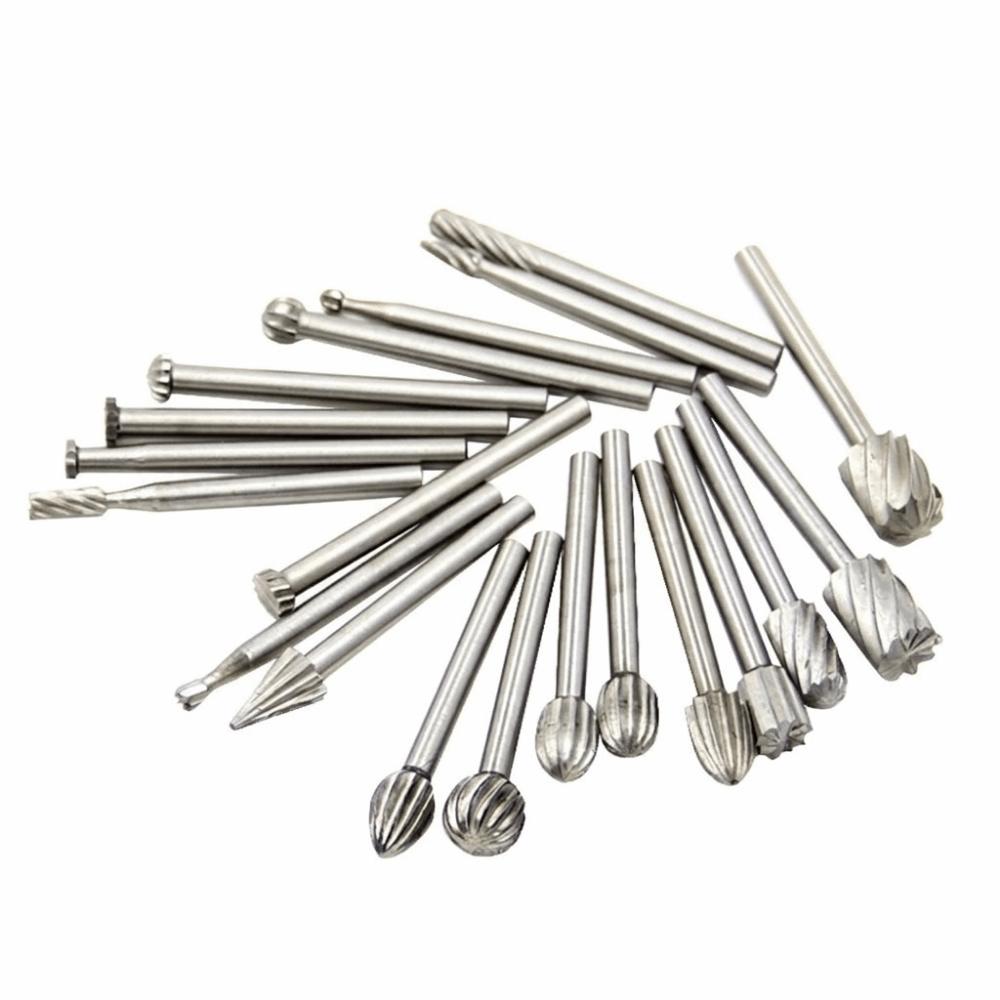 20Pcs 40mm Length Rotary Burrs Set High-Speed Steel Grinding Tool Set DIY Projects