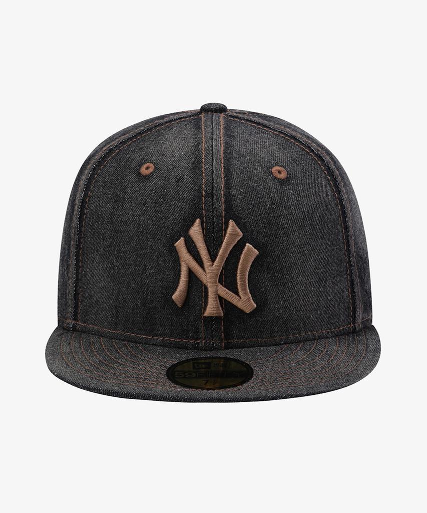 NEW ERA Mlb New York Yankees Denim Fitted Cap Denim Black