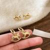 18k Gold Plated Zodiac Horse Earrings - Exquisite, Versatile, and Luxurious Accessories