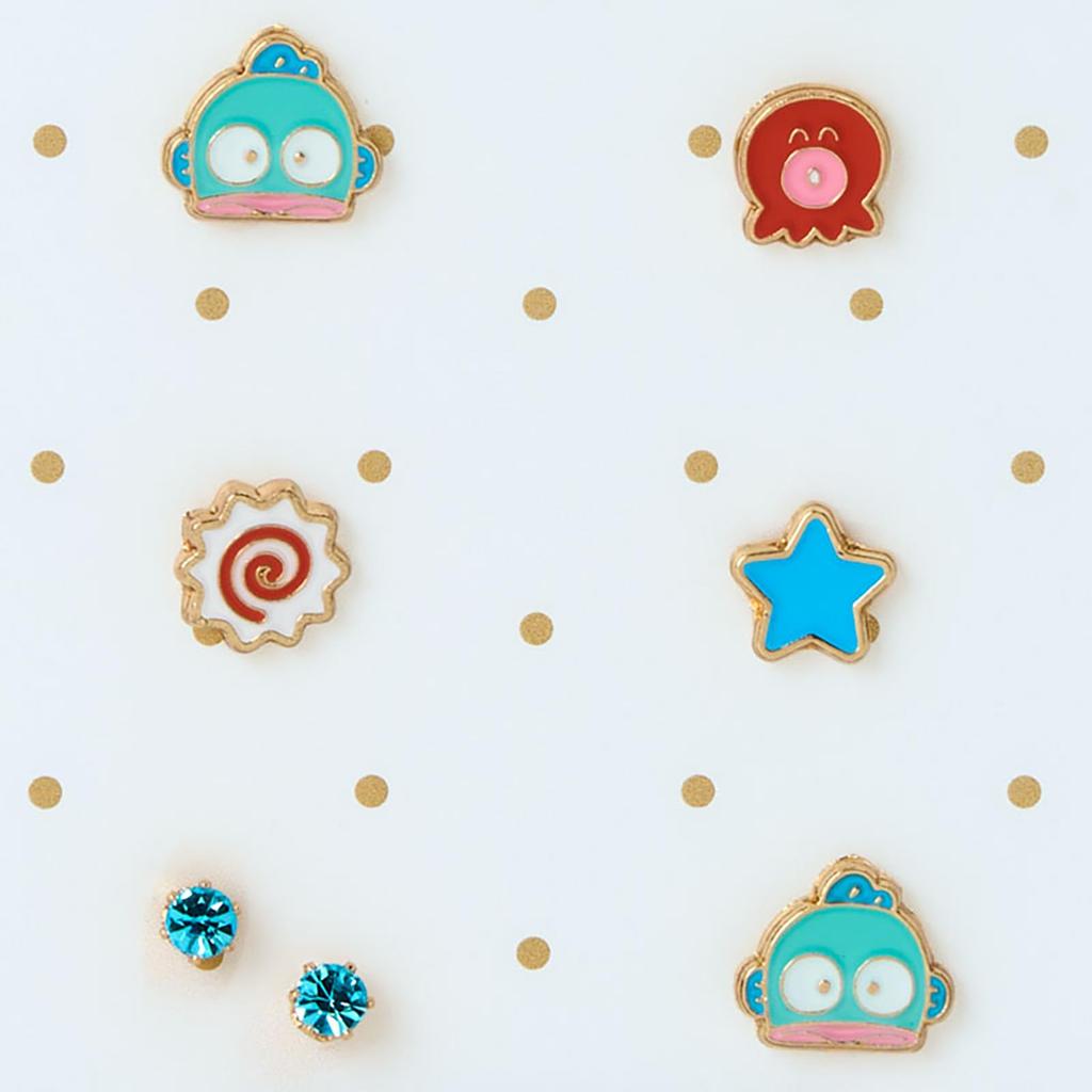 Sanrio Pearls Earrings 7-Piece Set Hangyodon 923443